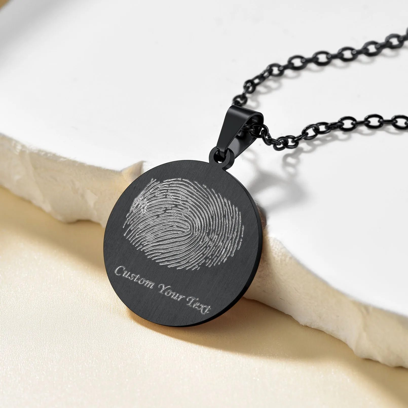 Customized Photo Fingerprint Necklace for Women sold by FaithHeart product image thumbnail 5
