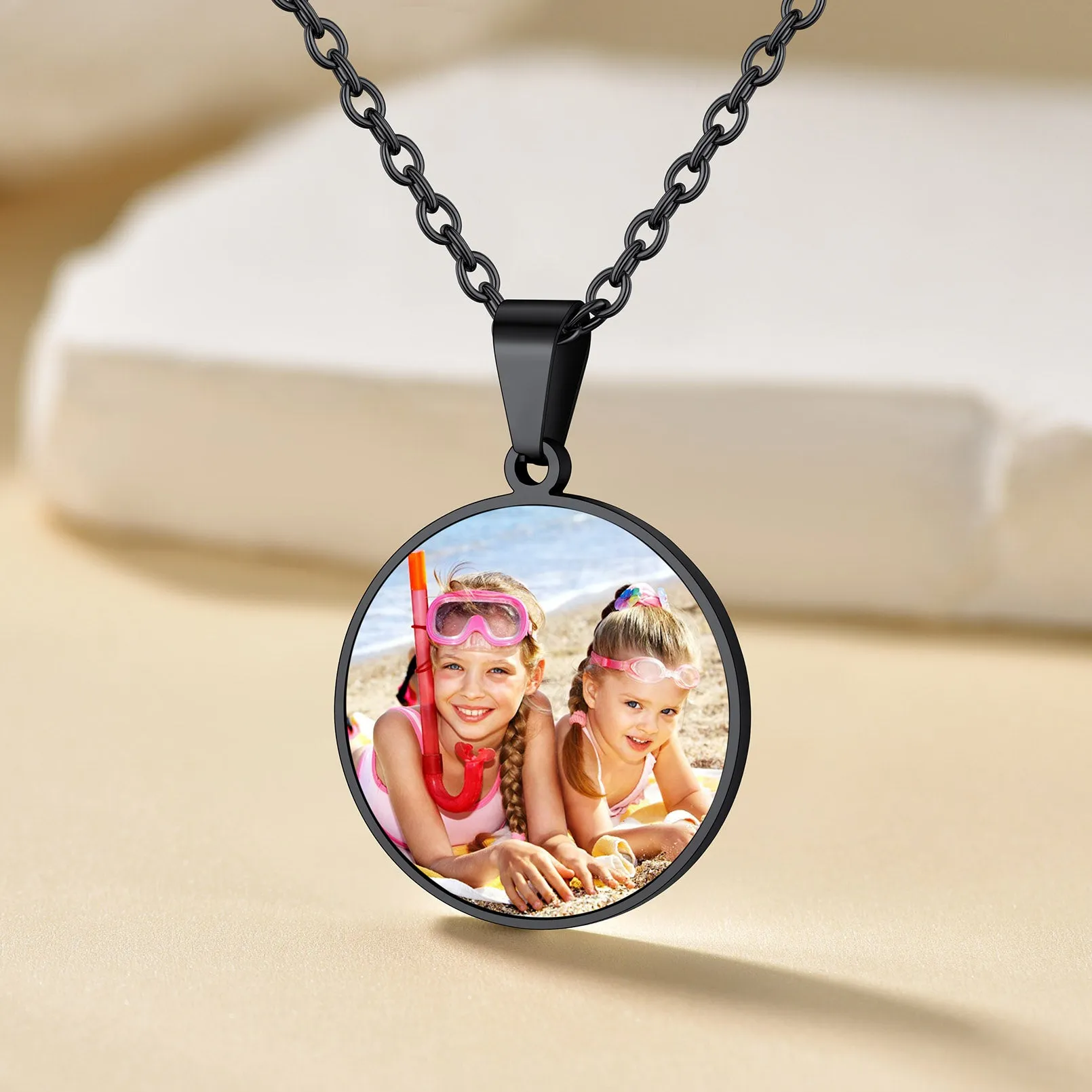 Customized Photo Fingerprint Necklace for Women sold by FaithHeart product image thumbnail 4