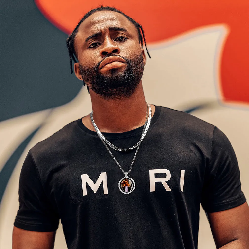 Personalized Memorial Double-side Picture Circle Chain Necklace for Men Women sold by FaithHeart product image thumbnail 2