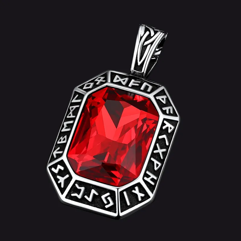 Gemstone Dog Tag Pendant sold by FaithHeart