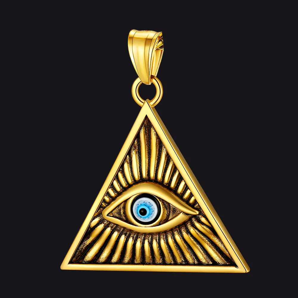 Triangle All Seeing Eye Pendant sold by FaithHeart