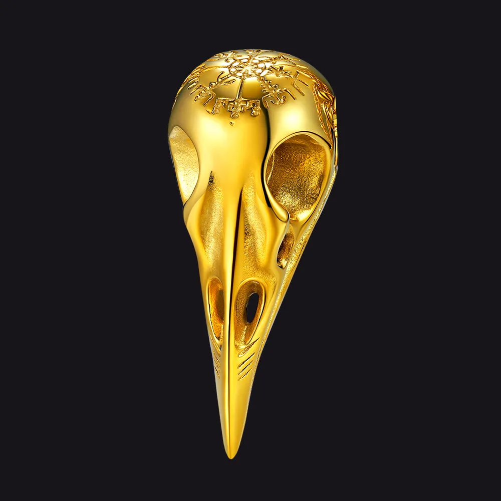 Compass Raven Skull Pendant sold by FaithHeart