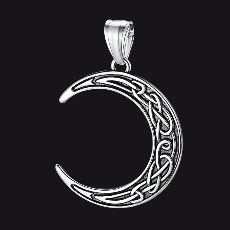 Celtic Crescent Moon Pendant sold by FaithHeart