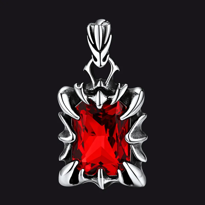 Ruby Dragon Claw Pendant sold by FaithHeart