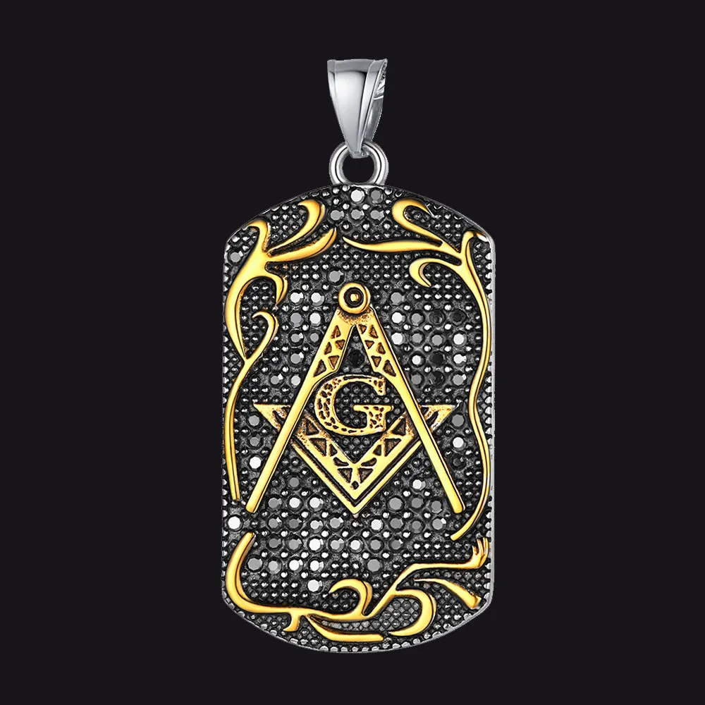 Freemason Dog Tags Pendant sold by FaithHeart