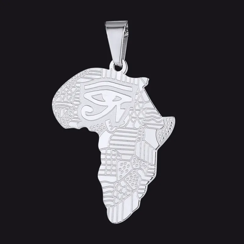 African Map Eye Of Horus Pendant made by FaithHeart