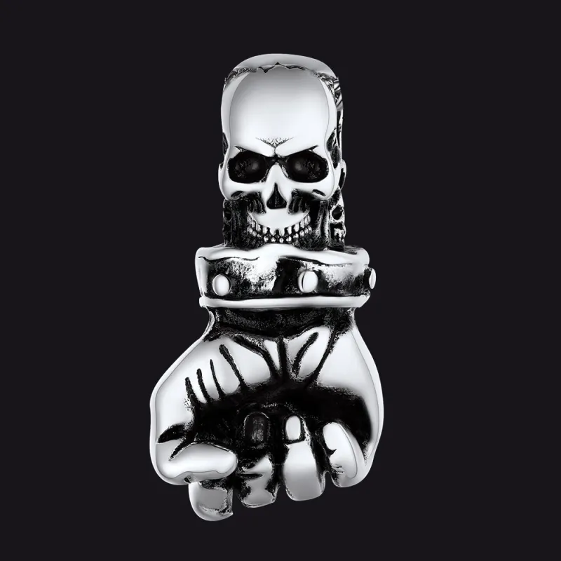 Punk Skull Fist Pendant sold by FaithHeart