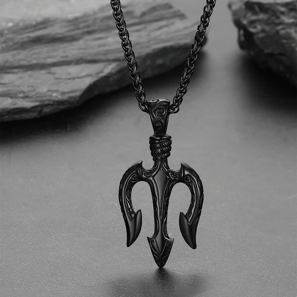 Poseidon Trident Necklace Ancient Greece Amulet Pendant sold by FaithHeart product image thumbnail 5