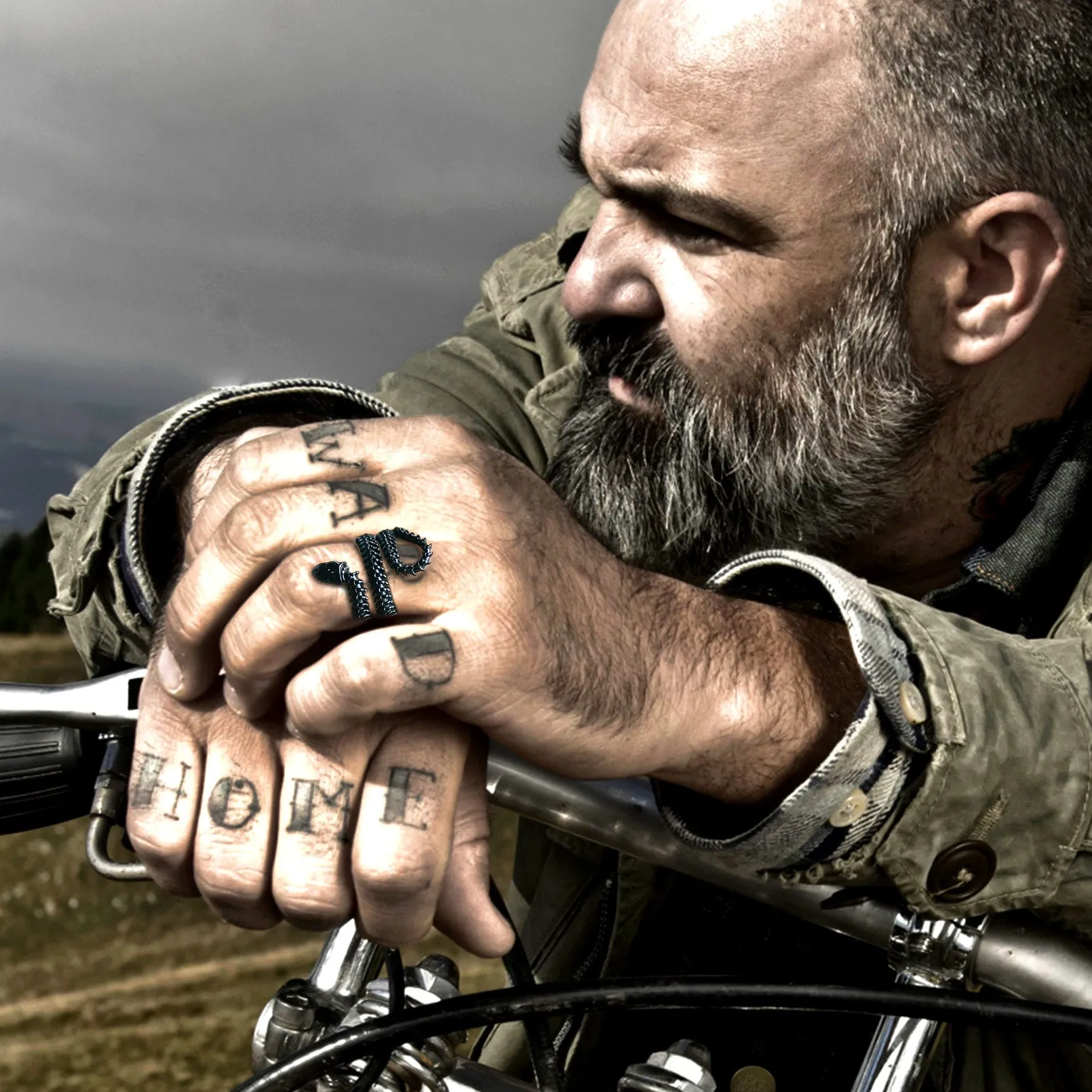 Gothic Snake Skull Bone Ring for Men Women sold by FaithHeart product image thumbnail 2