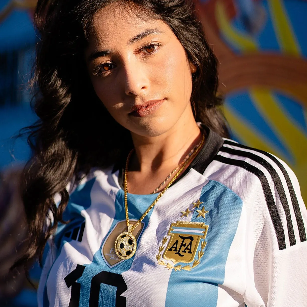 Bling Soccer Spinner Pendant Necklace for Men Women sold by FaithHeart product image thumbnail 3