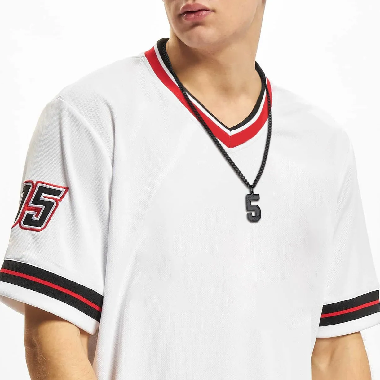 Custom Baseball Jersey Number Pendant Necklace for Men Women sold by FaithHeart product image thumbnail 5