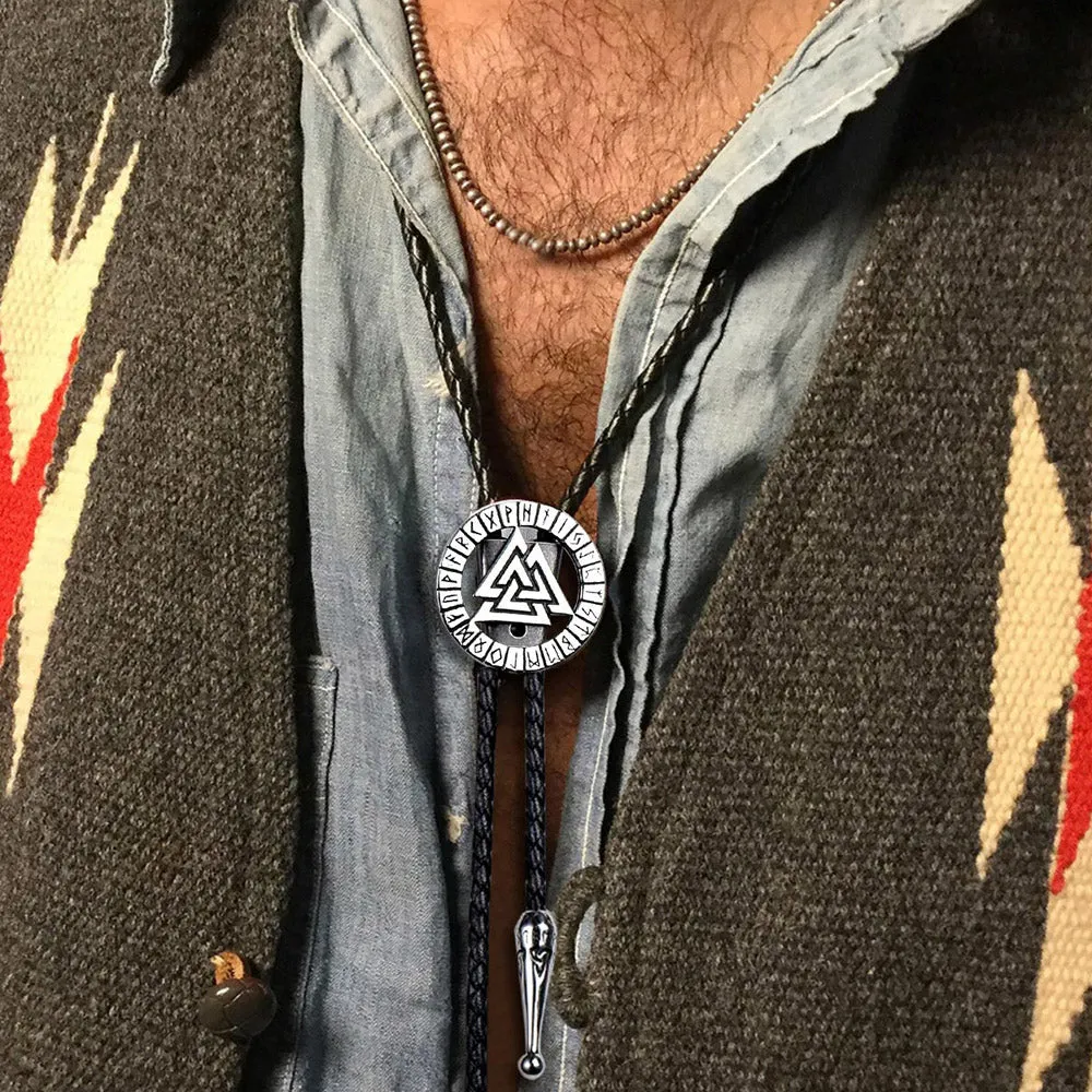 Viking Valknut Bolo Tie for Men Women sold by FaithHeart product image thumbnail 2