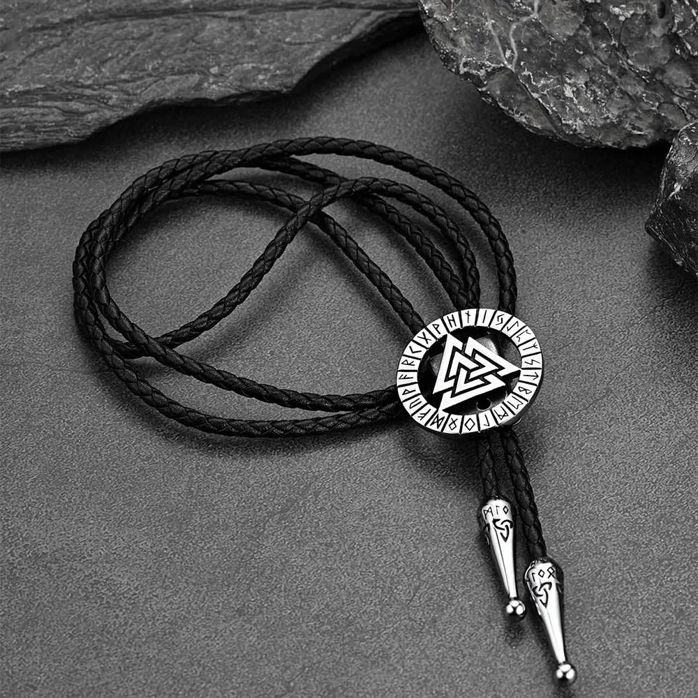 Viking Valknut Bolo Tie for Men Women sold by FaithHeart product image thumbnail 4