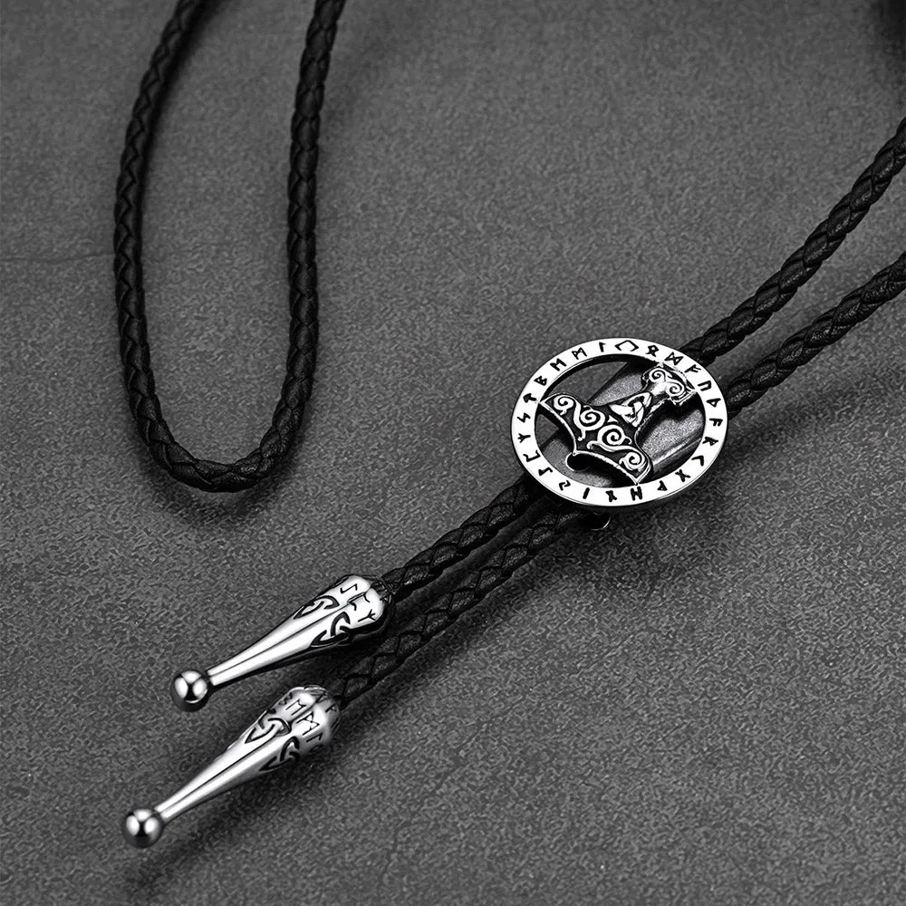 Viking Thor's Hammer Bolo Tie for Men Women sold by FaithHeart product image thumbnail 5