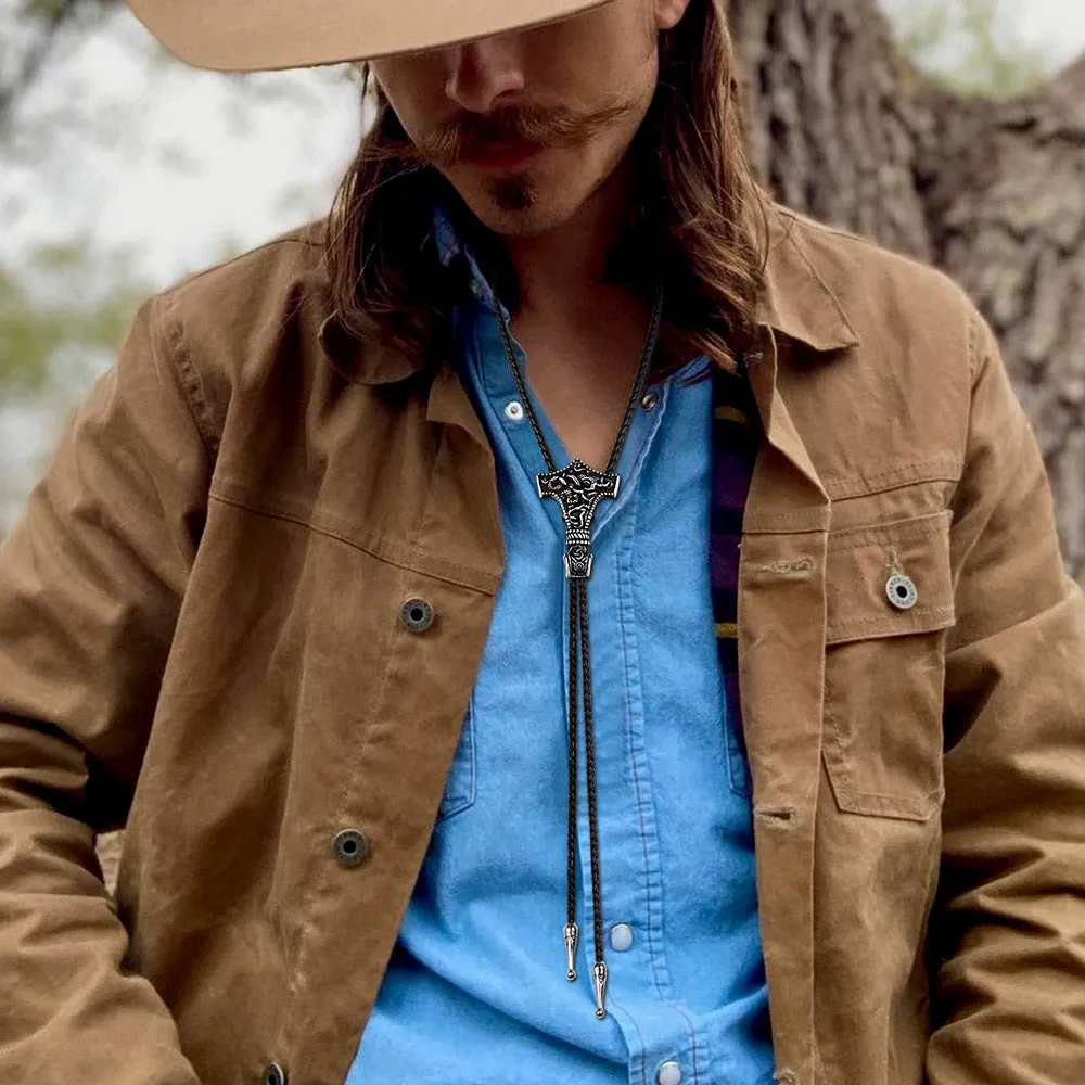 Viking Thor's Hammer Bolo Ties for Men Women sold by FaithHeart product image thumbnail 3