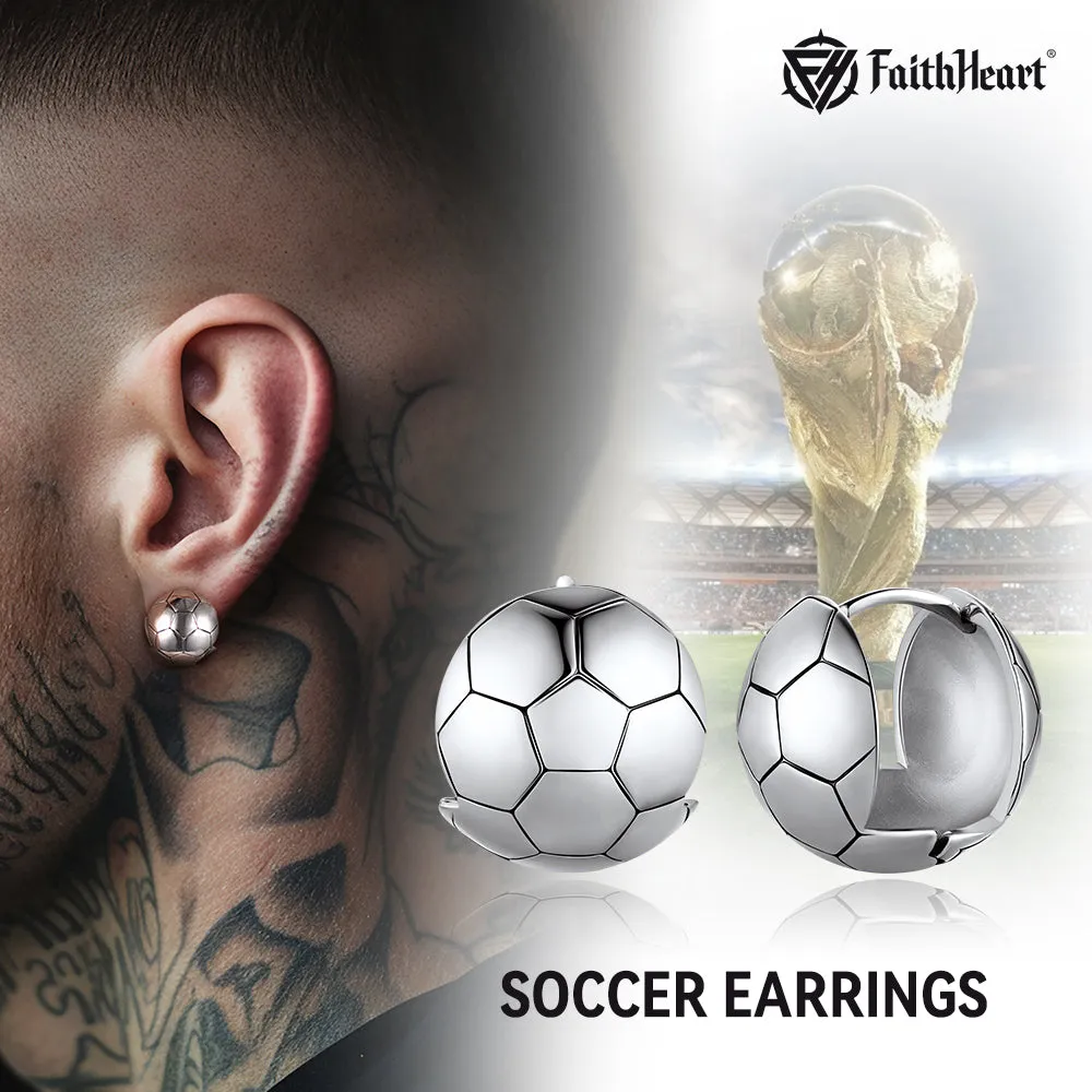 Soccer Sport Stud Earrings for Men Women sold by FaithHeart product image thumbnail 4