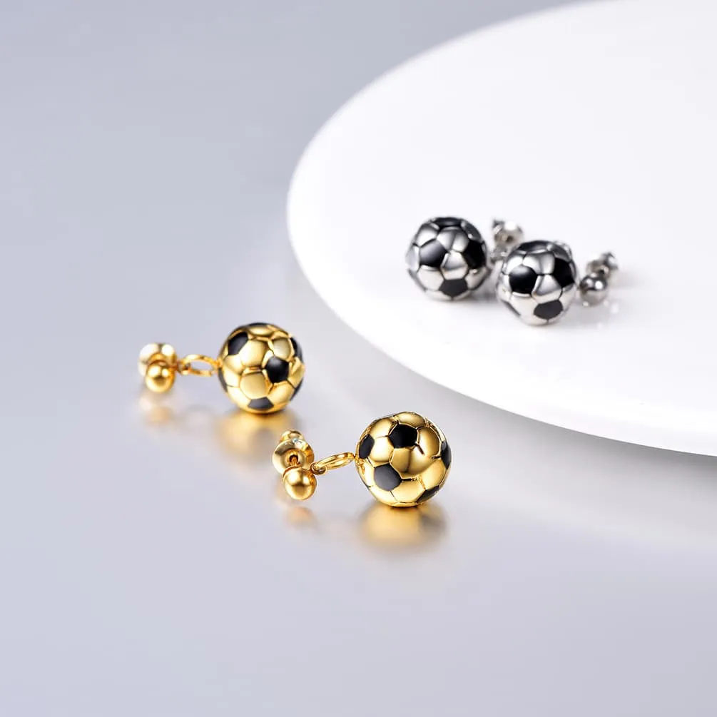 Soccer Sport Drop Stud Earrings for Women sold by FaithHeart product image thumbnail 2