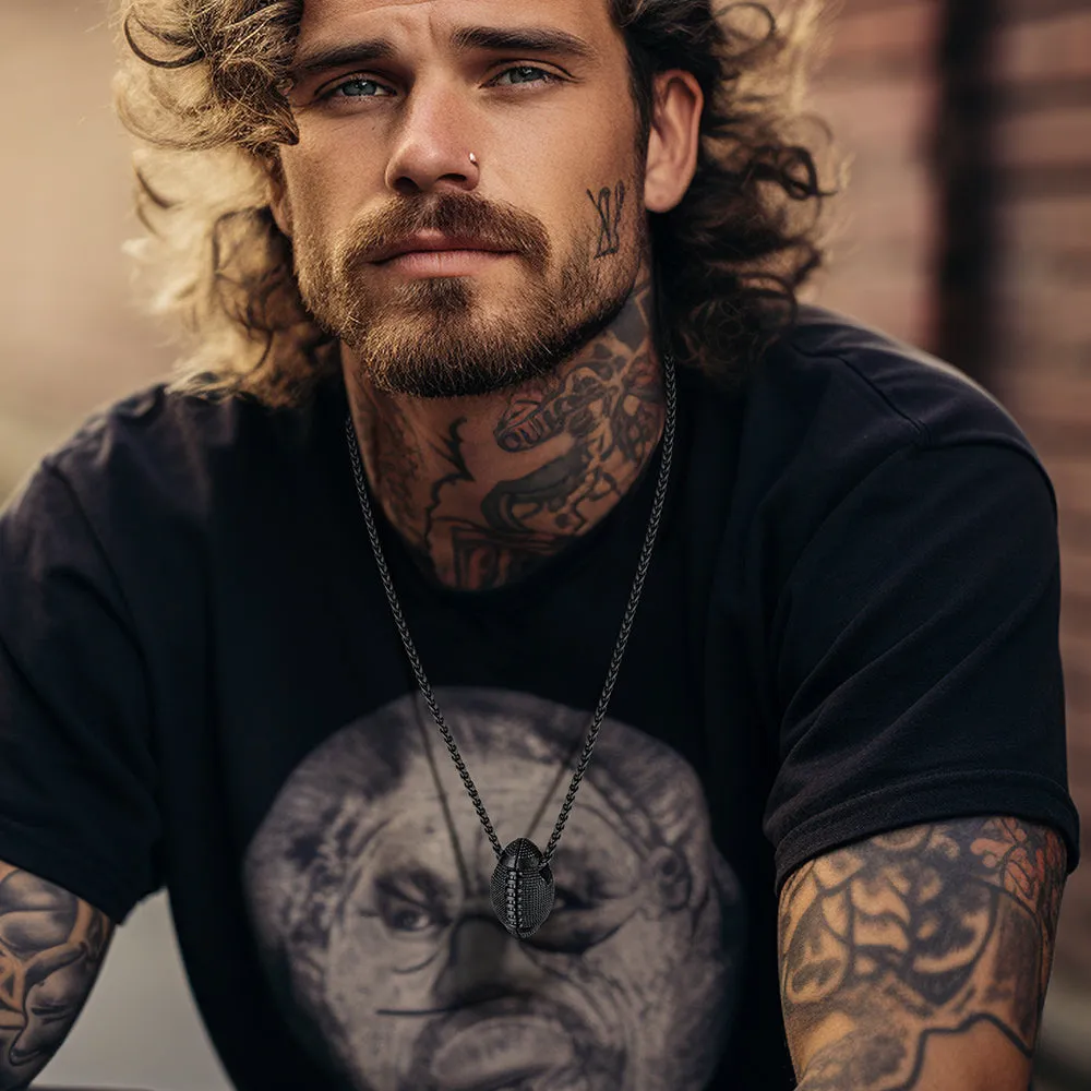 American Football Pendant Necklace for Men Sport Fans sold by FaithHeart product image thumbnail 2