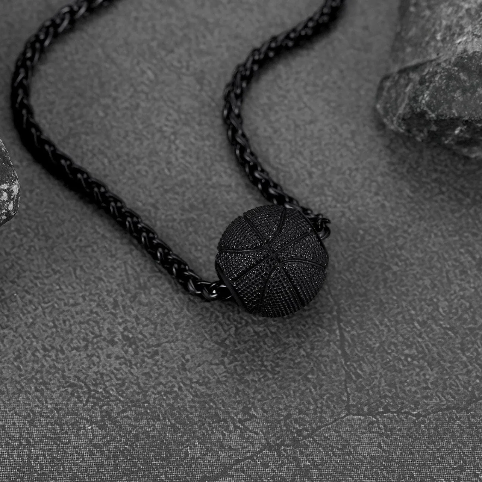 3D Basketball Pendant Necklace for Boys Men sold by FaithHeart product image thumbnail 5