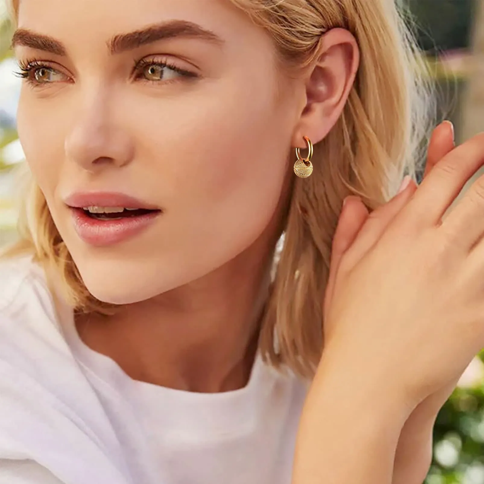 Basketball Dangle Hoop Earrings for Men Women sold by FaithHeart product image thumbnail 4