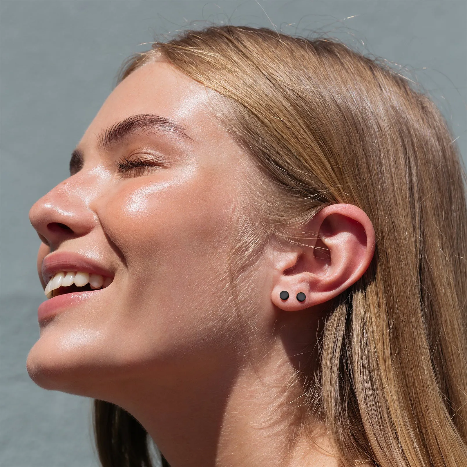 Sterling Silver Dot Stud Earrings for Women Men sold by FaithHeart product image thumbnail 2