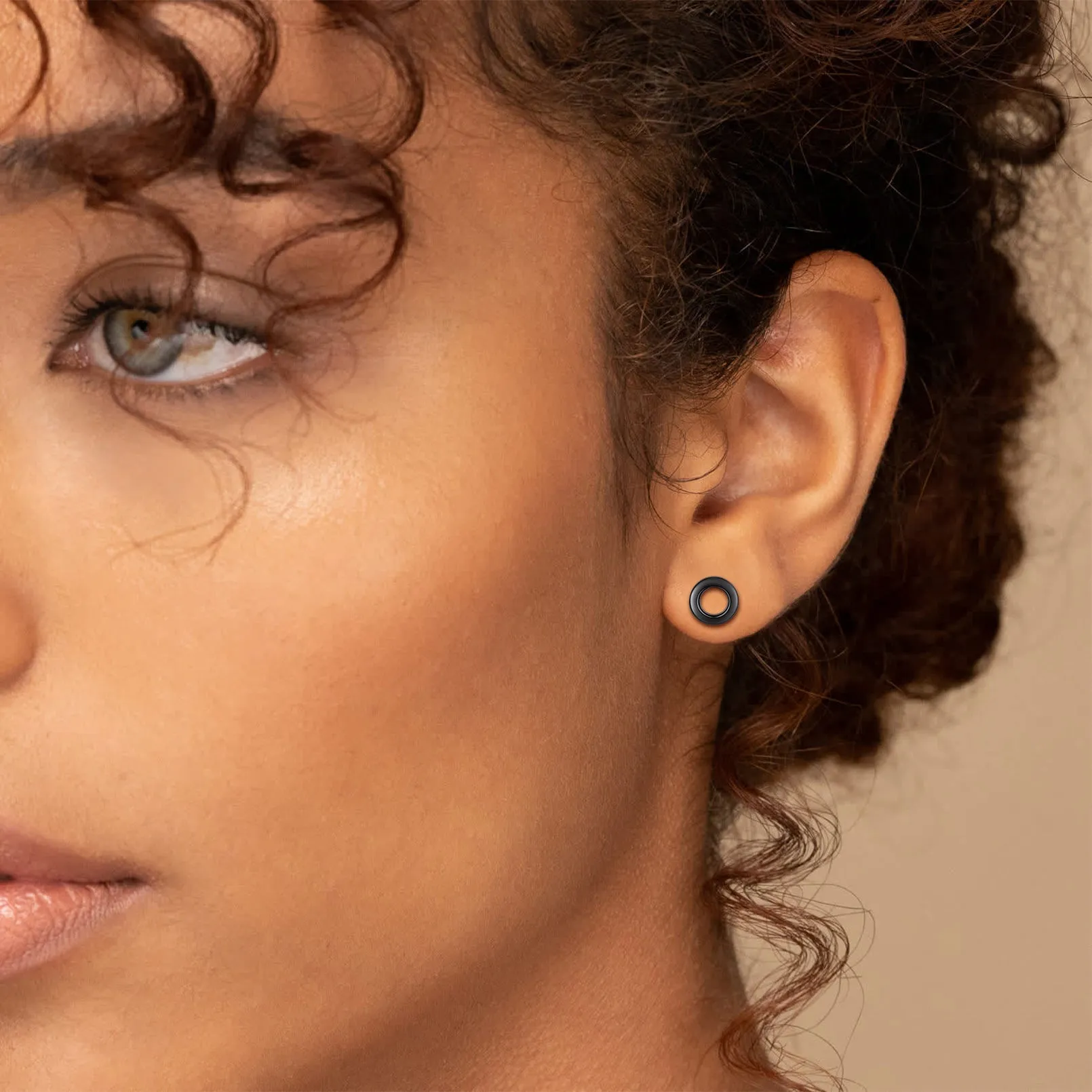 Sterling Silver Classic Circle Stud Earrings for Women sold by FaithHeart product image thumbnail 2