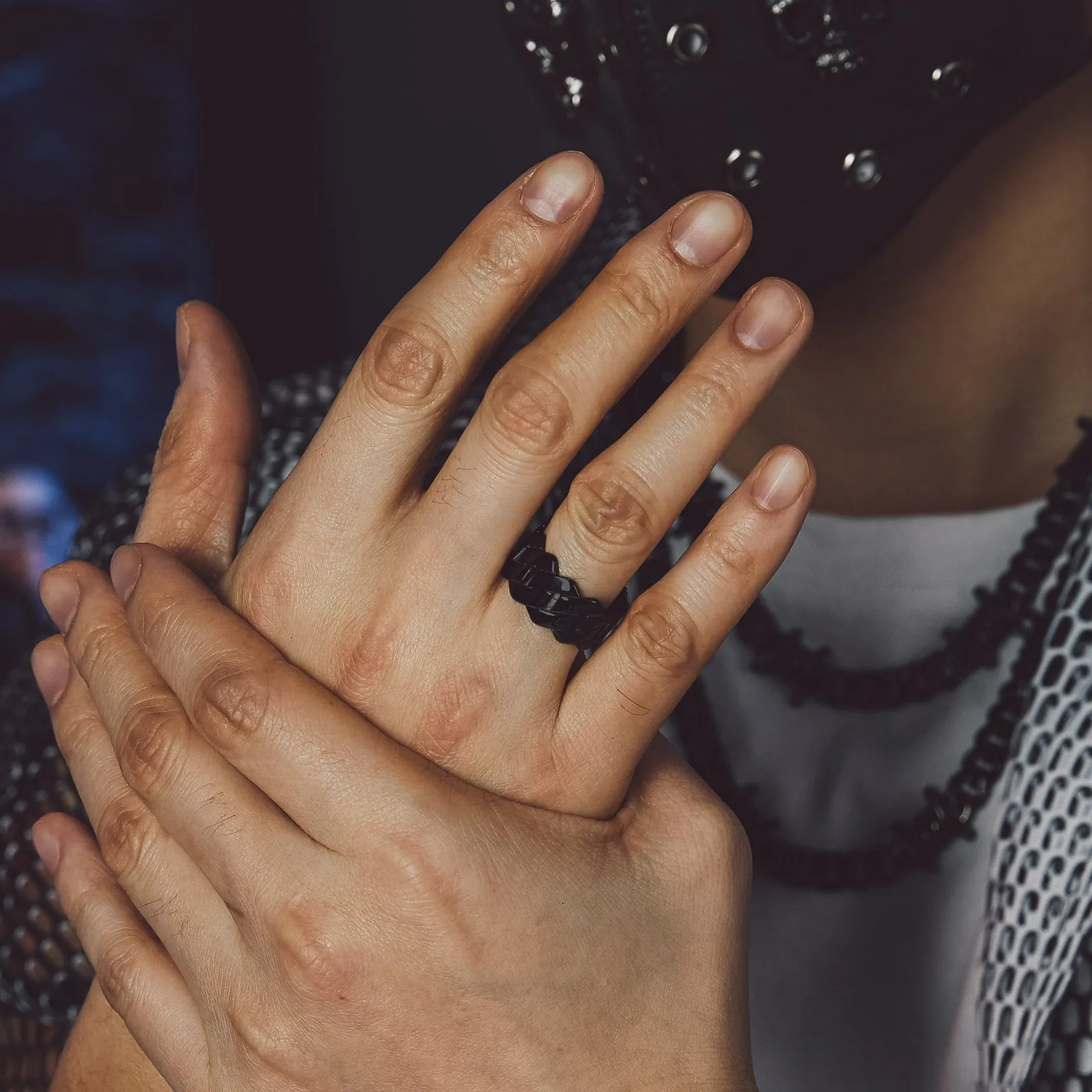 Biker Cuban Chain Stainless Steel Ring for Men 11MM sold by FaithHeart product image thumbnail 2