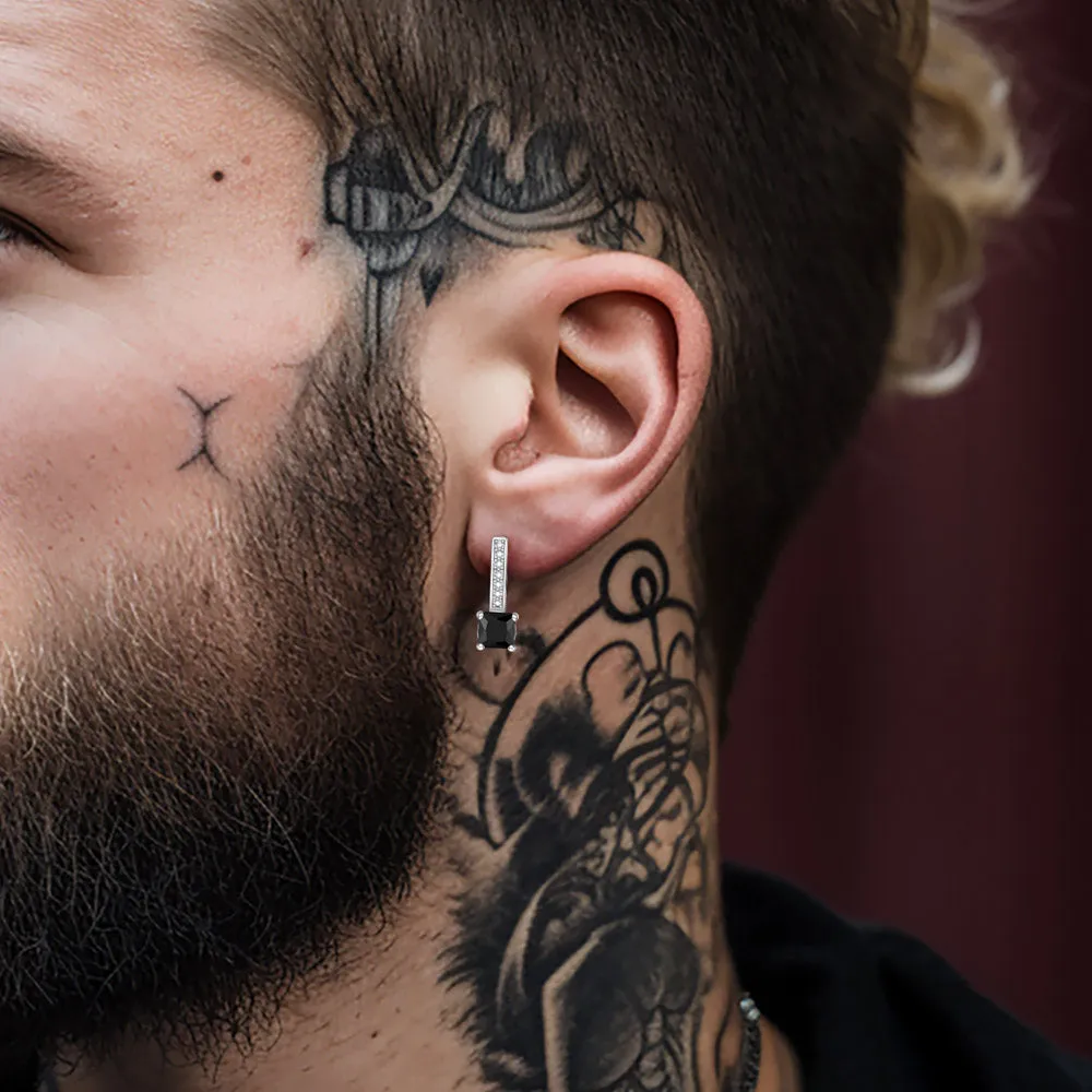 Dainty Birthstone Stud Drop Earrings for Women in Sterling Silver sold by FaithHeart product image thumbnail 2