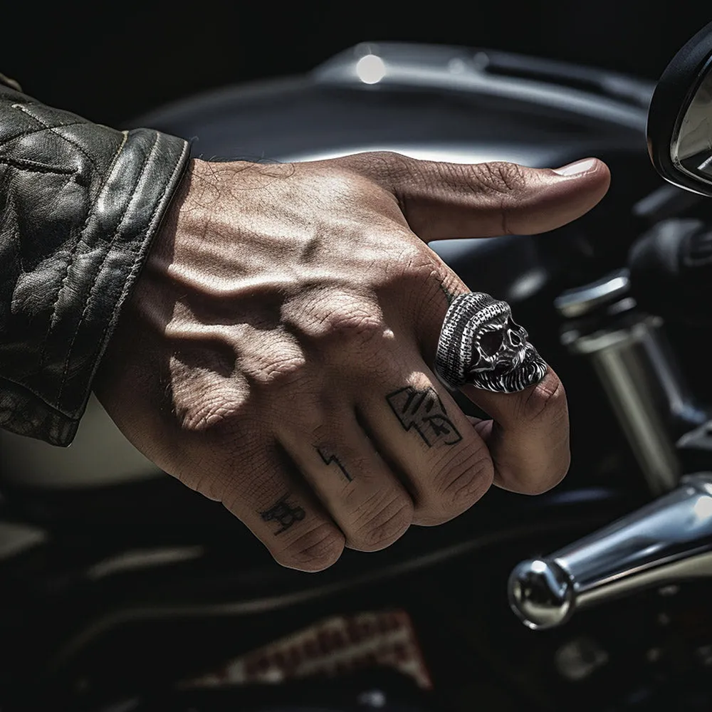 Skull Skeleton Stainless Steel Ring for Men sold by FaithHeart product image thumbnail 2