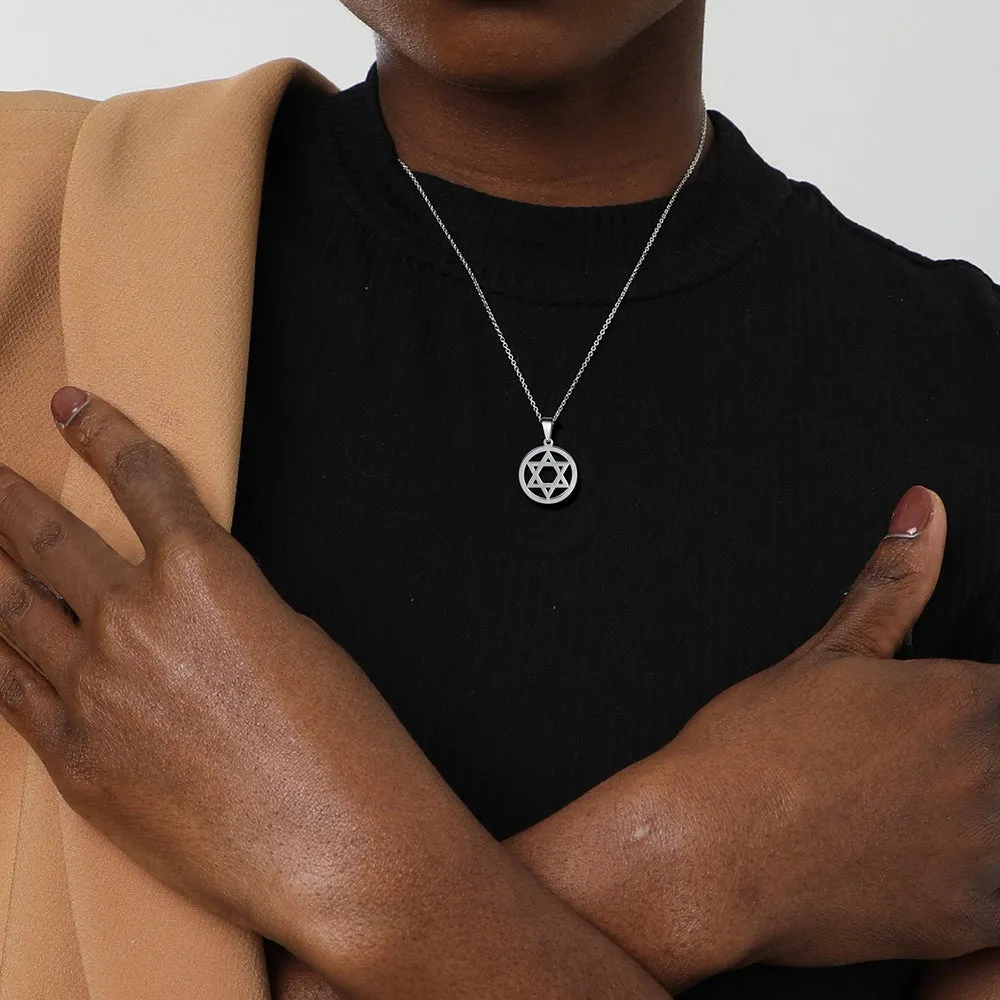 Jewish Star of David Pendant Necklace for Men Women sold by FaithHeart product image thumbnail 2