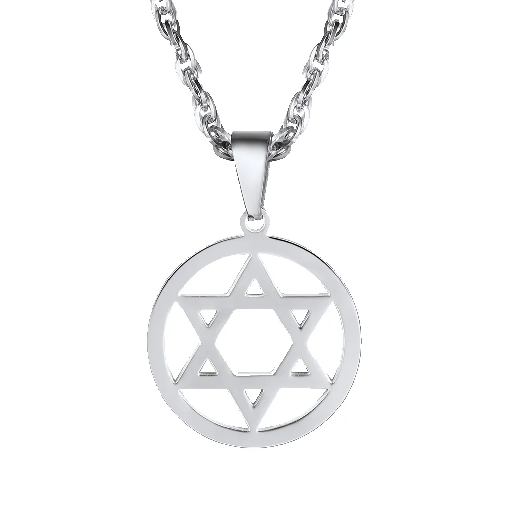 Jewish Star of David Pendant Necklace for Men Women sold by FaithHeart
