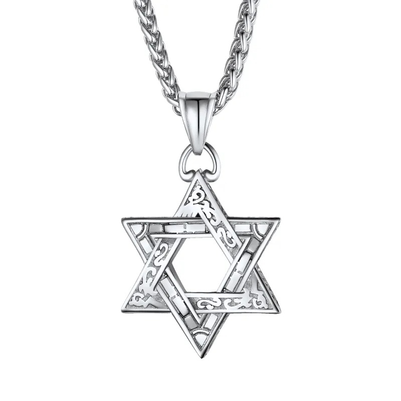Vintage Star of David Pendant Necklace For Men/Women sold by FaithHeart