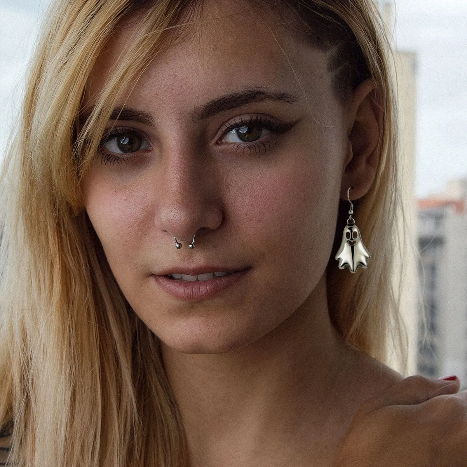 Halloween Ghost Dangle Earrings for Women sold by FaithHeart product image thumbnail 2