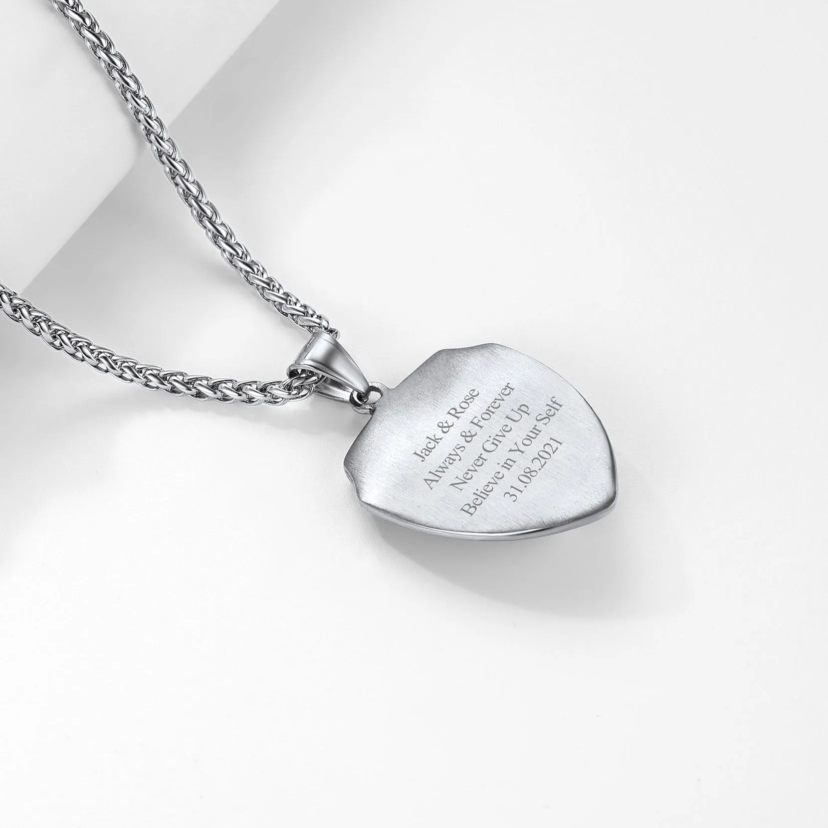 Engraved Viking Nordic Wolf Necklace Amulet Pendant for Men Women sold by FaithHeart product image thumbnail 5