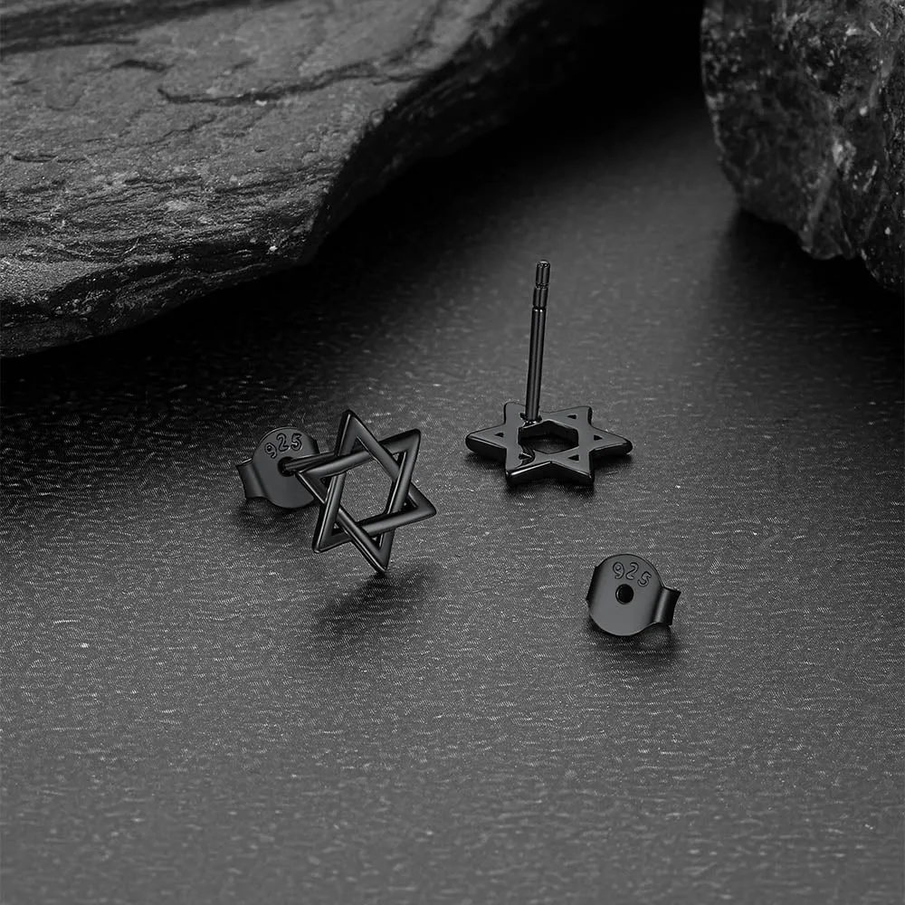 Jewish Star of David Stud Earrings for Women sold by FaithHeart product image thumbnail 5