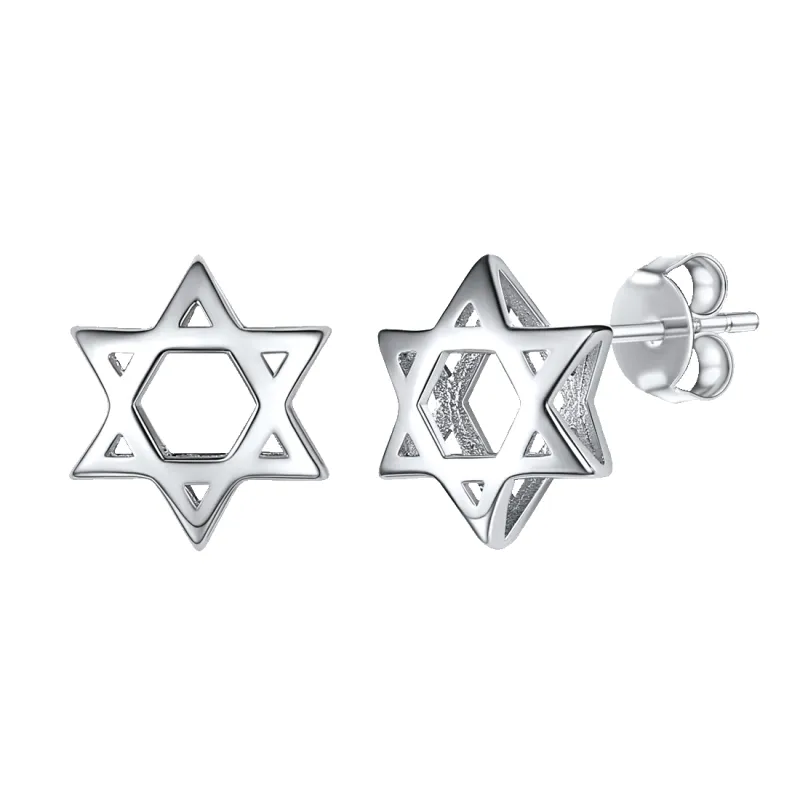 Jewish Star of David Stud Earrings for Women sold by FaithHeart