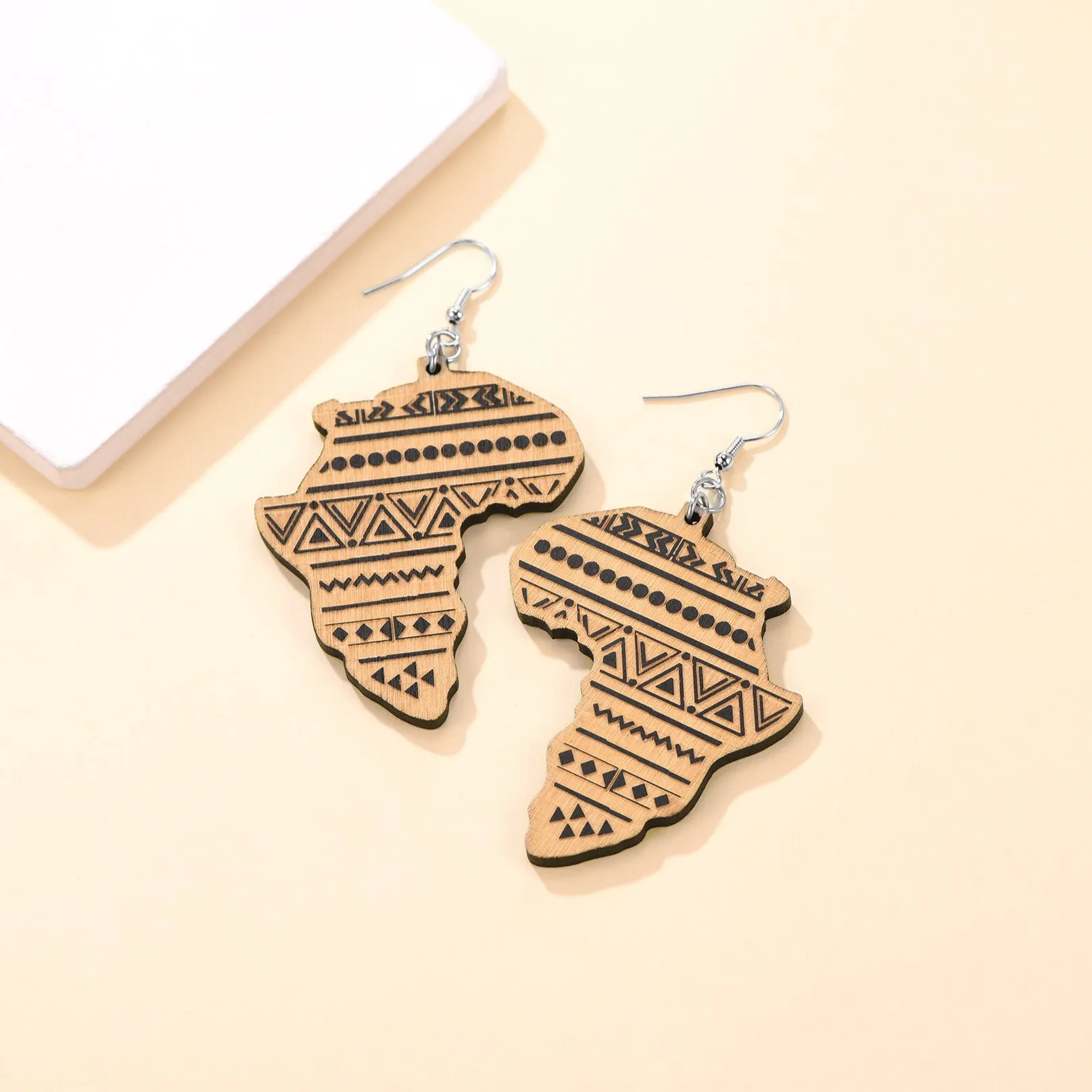 FaithHeart African Map Drop Dangle Earrings For Women Men sold by FaithHeart product image thumbnail 5