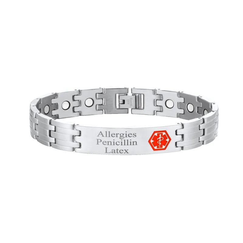 FaithHeart Personalized Engraved Magnetic Bracelet For Unisex sold by FaithHeart