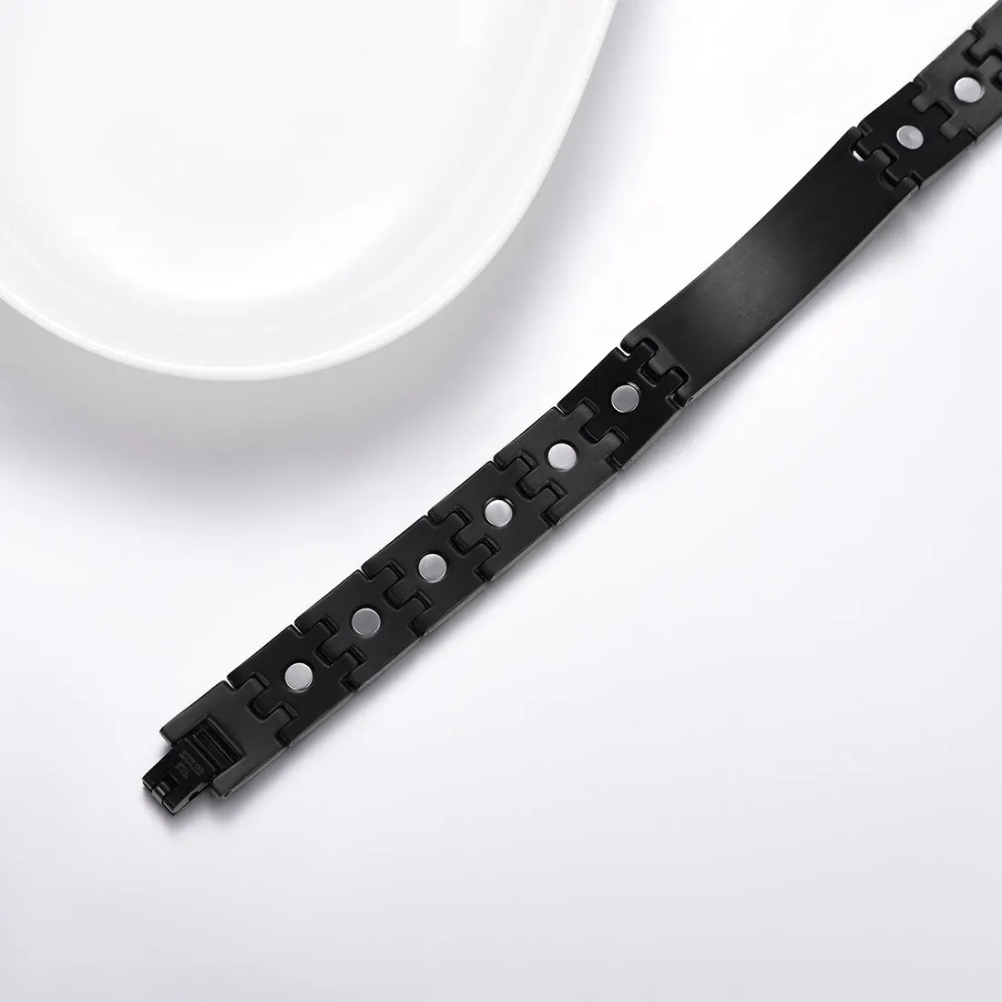 FaithHeart Personalized Engraved Magnetic Bracelet For Unisex sold by FaithHeart product image thumbnail 5