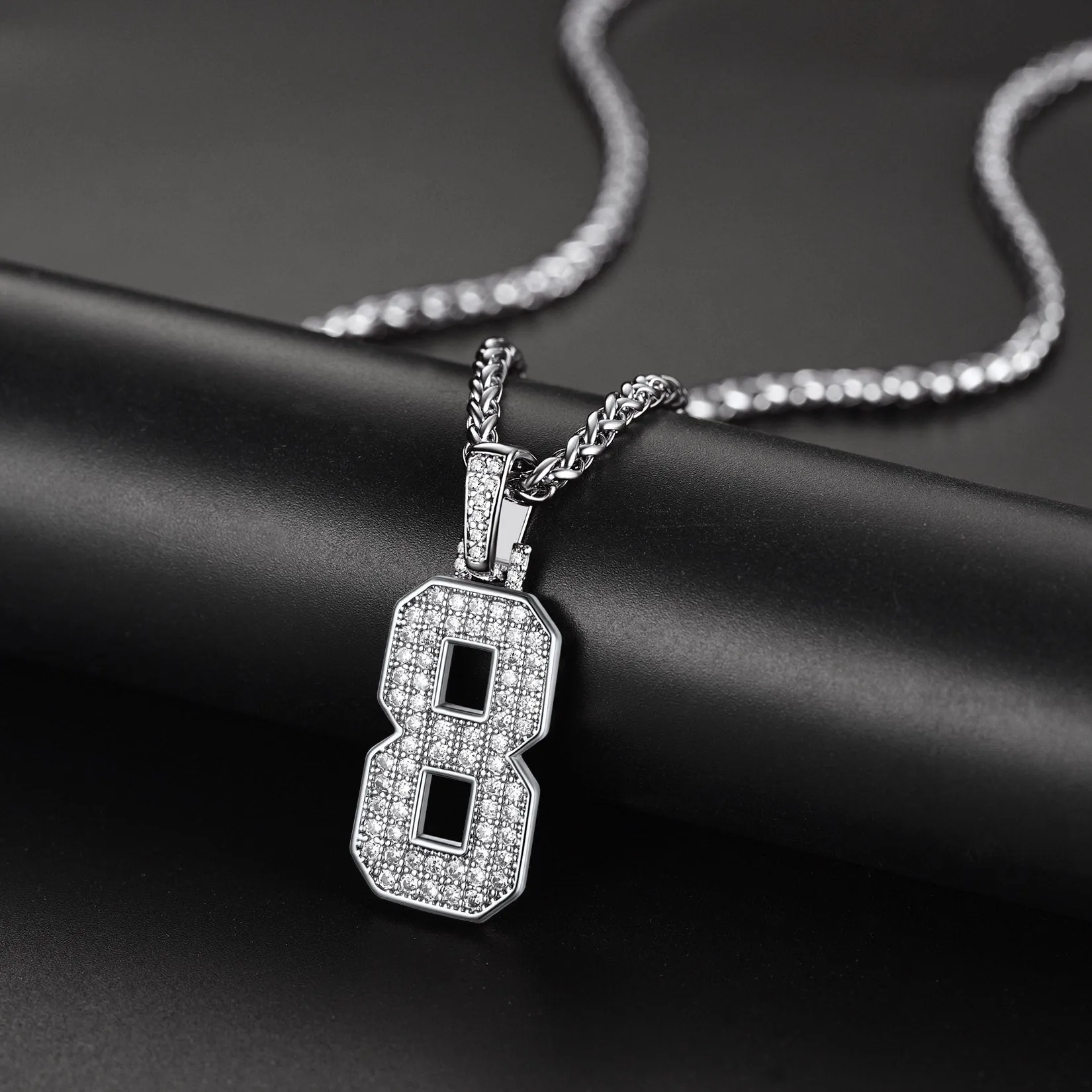 Baseball Diamond Jersey Number Chain Necklace For Men sold by FaithHeart product image thumbnail 5