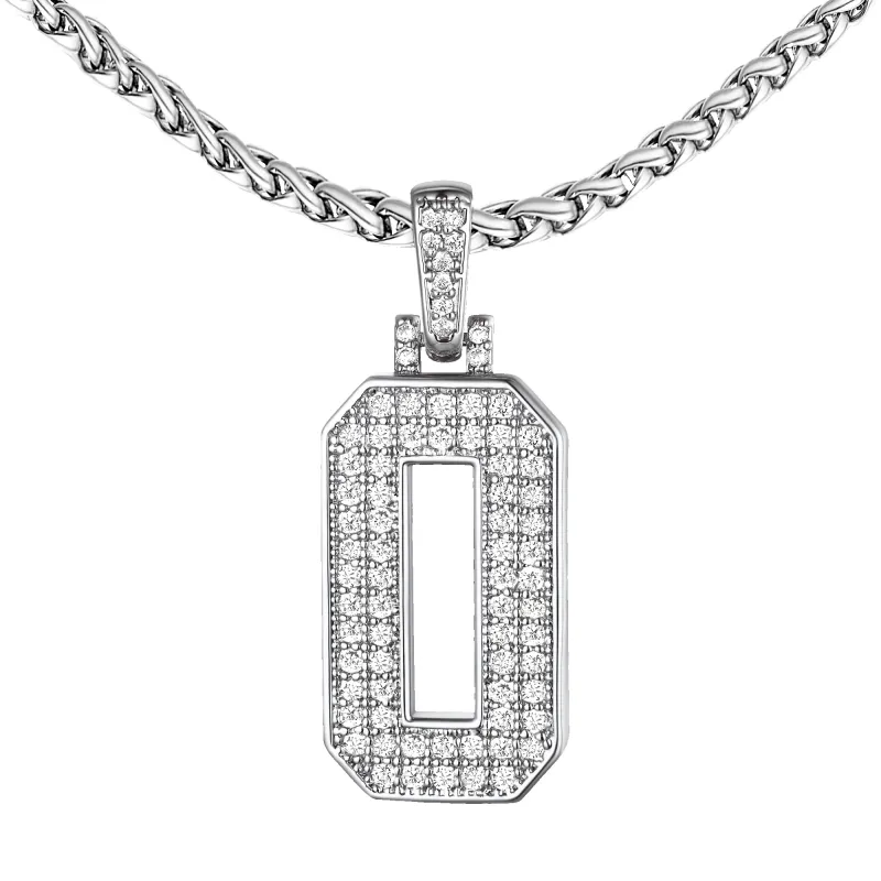 CZ Baseball Jersey Number Chain Necklace For Men sold by FaithHeart