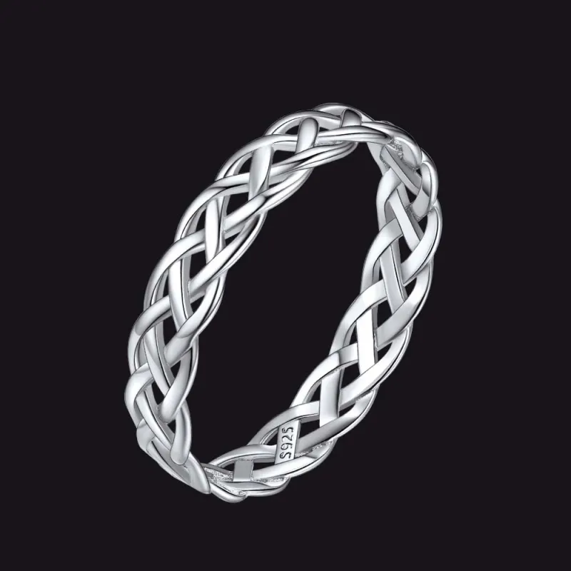 Sterling Silver Celtic Knot Wedding Band Ring for Women sold by FaithHeart