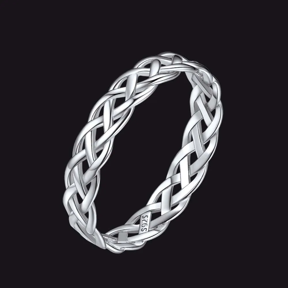 Sterling Silver Celtic Knot Wedding Band Ring for Women sold by FaithHeart