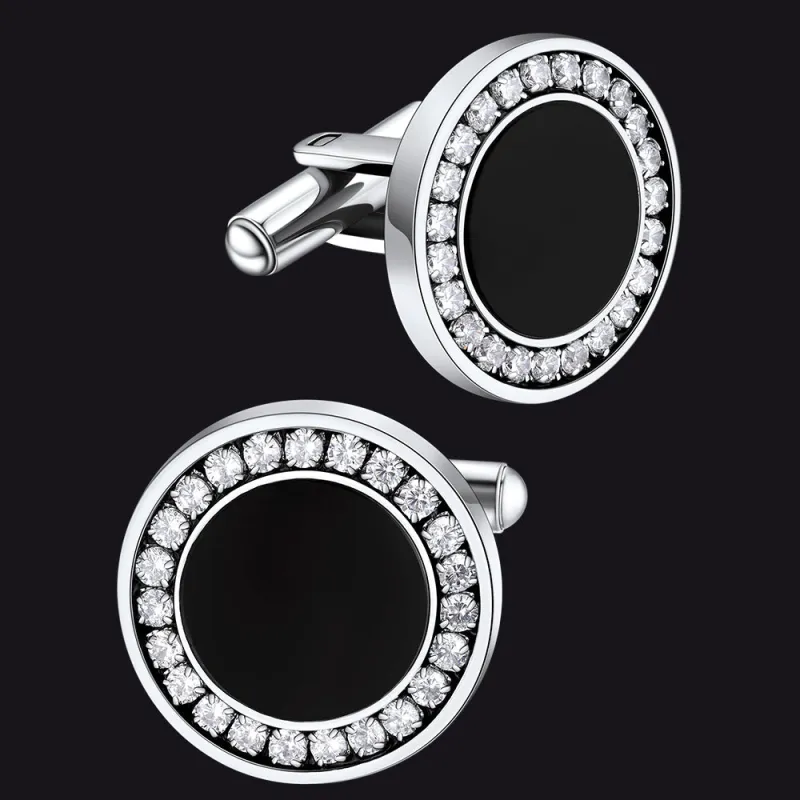 Wedding Black Onyx Cufflinks for Men Groom sold by FaithHeart