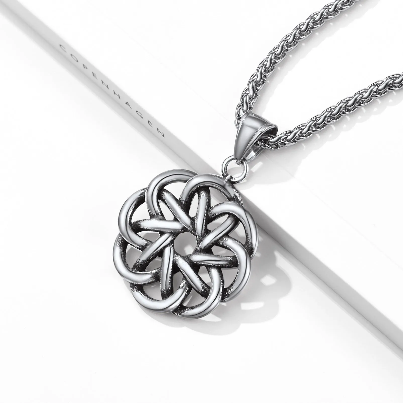 Irish Celtic Knot Necklace For Women/Men sold by FaithHeart product image thumbnail 4