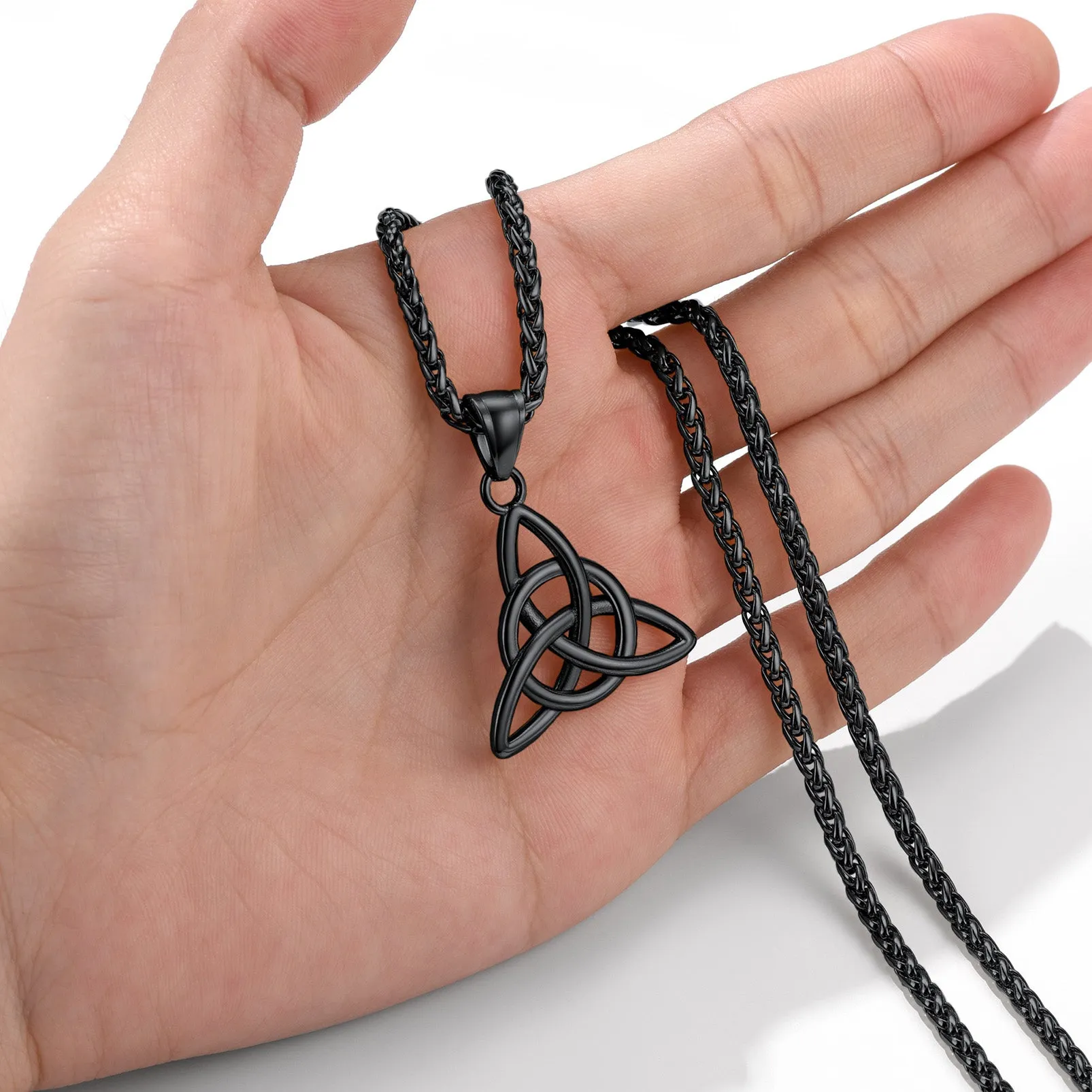 Irish Celtic Trinity Knot Pendant Necklace for Men Women sold by FaithHeart product image thumbnail 5