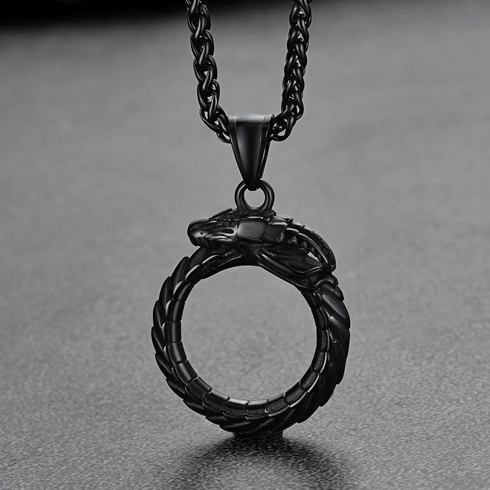 Dragon Circle Pendant Necklace for Men Women sold by FaithHeart product image thumbnail 5