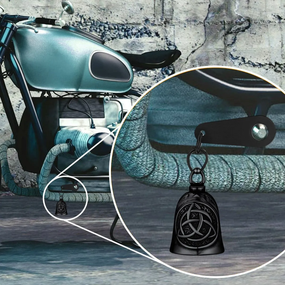 Custom Biker Celtic Trinity Knot Guardian Bell for Motorcycles sold by FaithHeart product image thumbnail 2