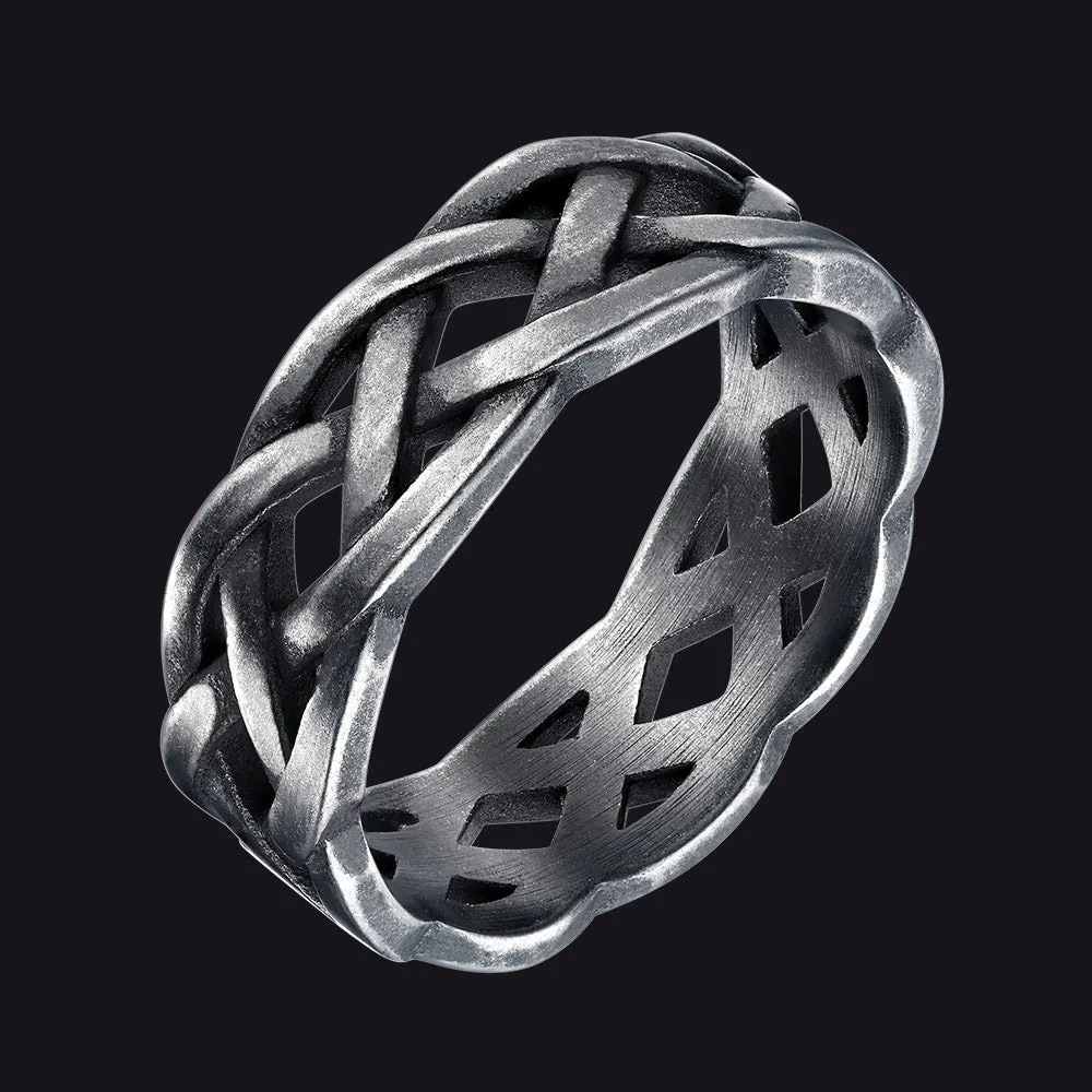 Irish Celtic Knot Band Ring Stainless Steel for Men Women sold by FaithHeart