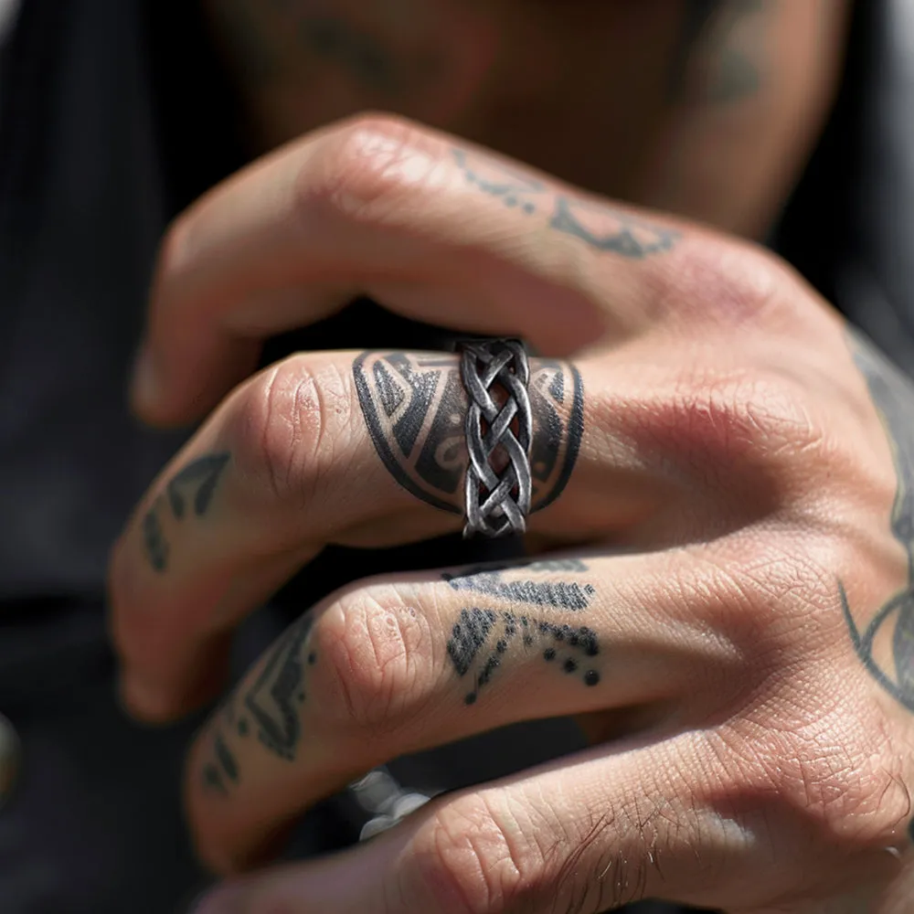 Irish Celtic Knot Band Ring Stainless Steel for Men Women sold by FaithHeart product image thumbnail 2